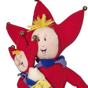 Vintage 1996 David Salt Man Pam & FrankThe Jester Has Lost His Jingle Plush